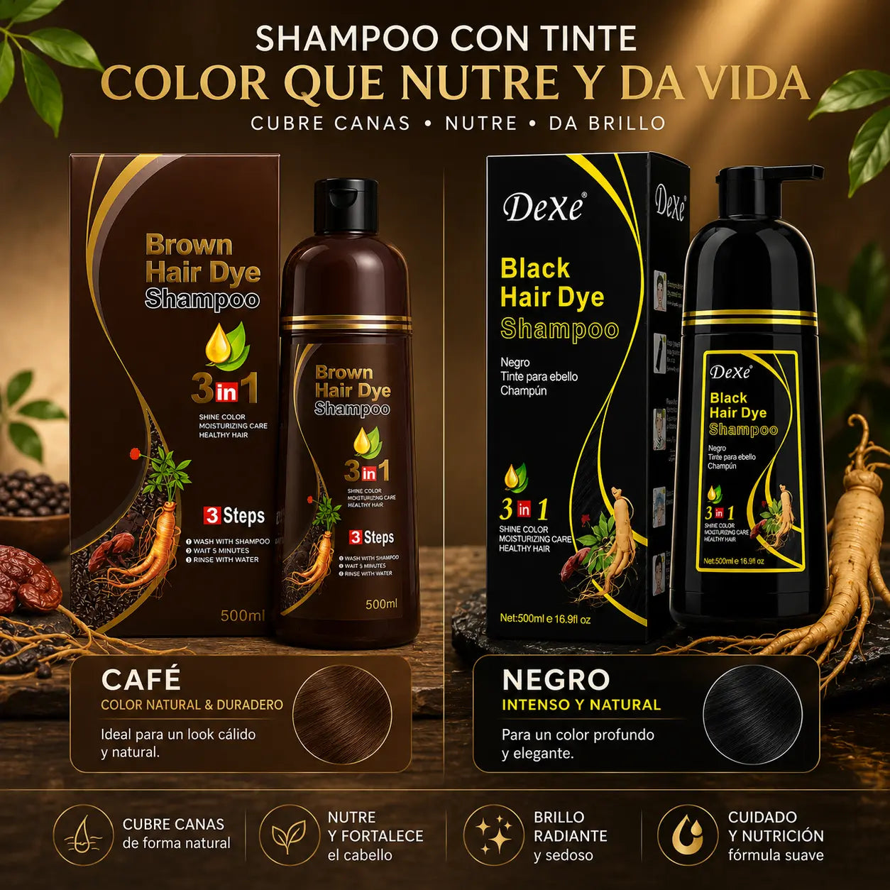 Compre 1 Llévate 2 - Shampoo Cubre Canas