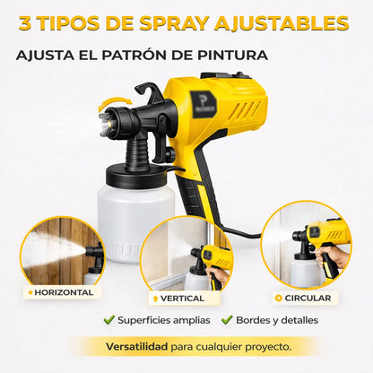 Pistola Eléctrica de Pintura Profesional - TurboSpray™