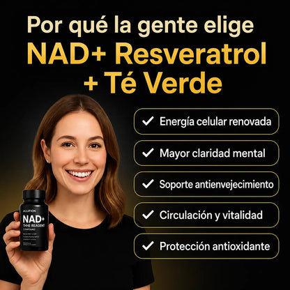 NAD + RESVERATROL | 60 Cápsulas