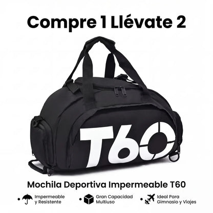 Compre 1 Llévate 2 - Mochila Deportiva Impermeable T60